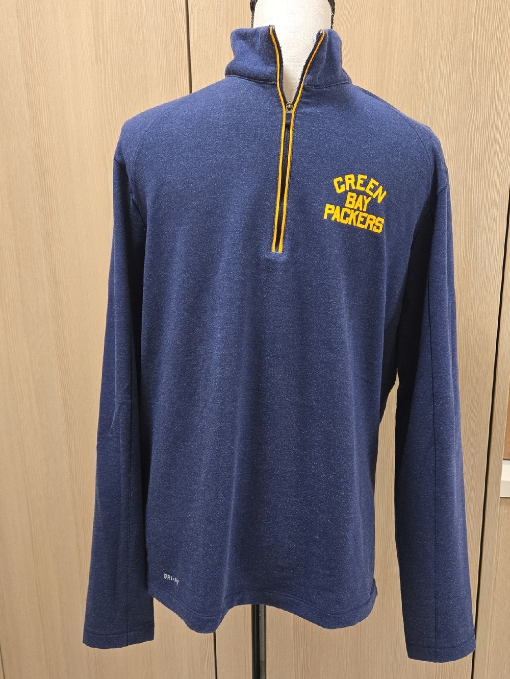 NFL Dri-FIT Navy and White Crew Neck Pullover